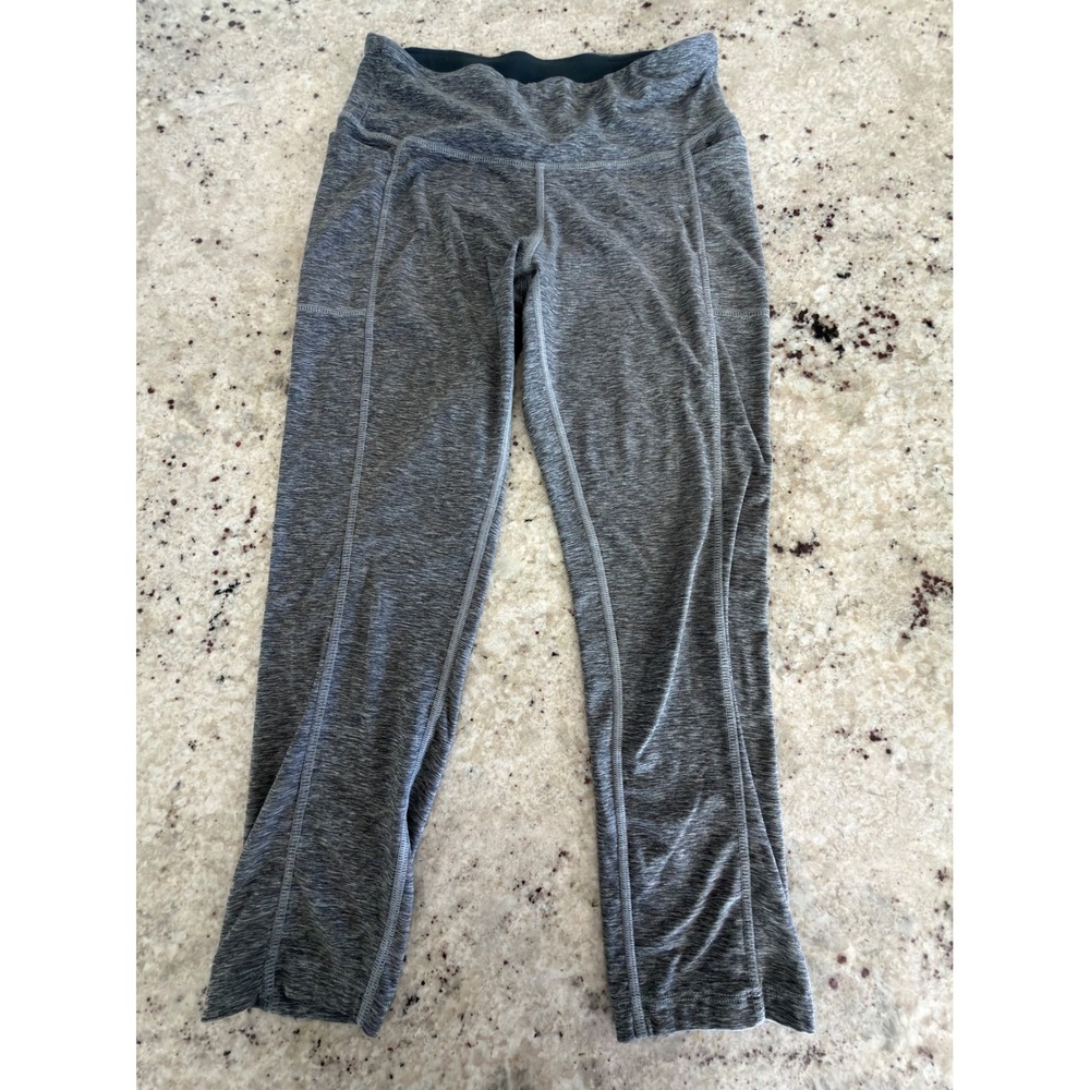 New Balance‎ Gray Space Dye Athletic Leggings Flare Yoga Pants